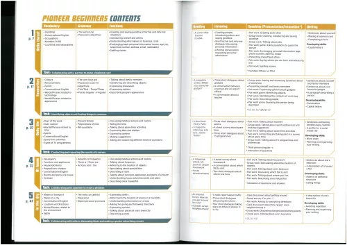 Pioneer Beginners Workbook with Grammar