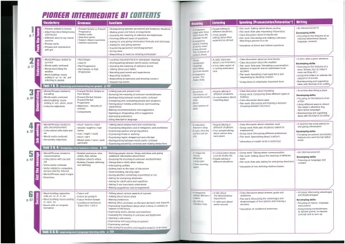 Pioneer Intermediate Workbook with Grammar