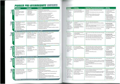 Pioneer Pre-Intermediate Student's Book